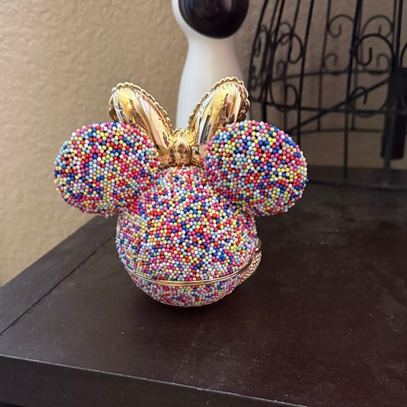 BaubleBar Multicolor Minnie Mouse Bag with Gold Accents - Picture 2 of 5